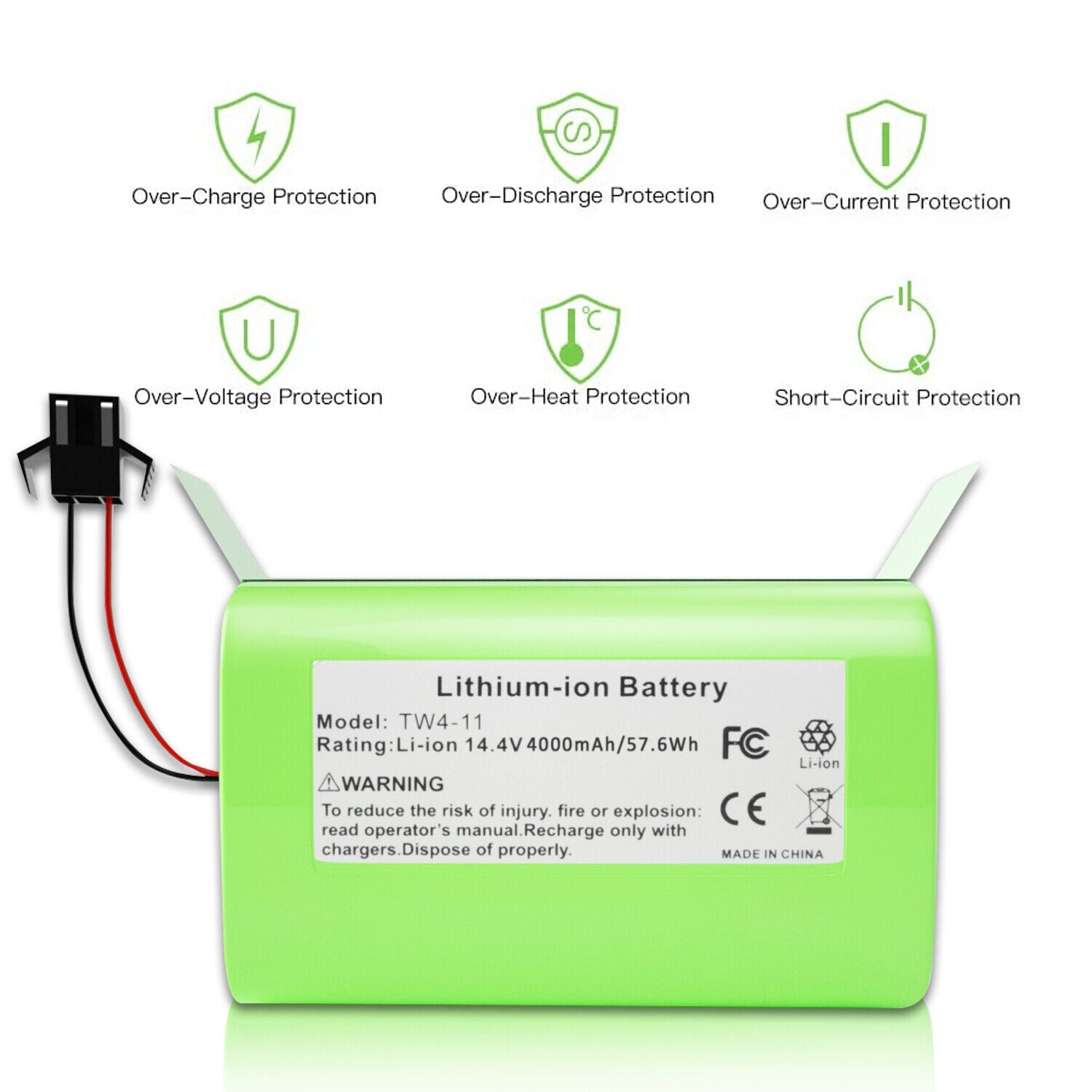 TW4-11 Battery for Eufy RoboVac 15C MAX 15T 25C 30 30C 30C MAX 35C 25C Max TW4-11 Battery for Eufy RoboVac 15C MAX 15T 25C 30 30C 30C MAX 35C 25C Max